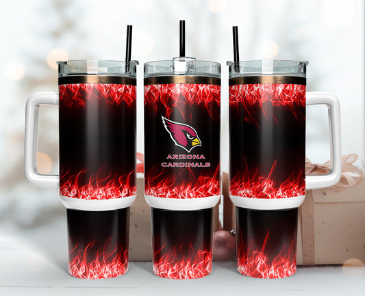 Arizona Cardinals 40oz Tumbler,NFL Tumbler 40oz, 40oz Tumbler Sublimation Png , 40oz Tumbler Wrap 01