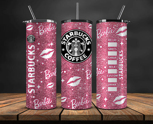 Barbie Tumbler Wrap, Barbie Doll PNG, Barbie  Skinny 20oz 01