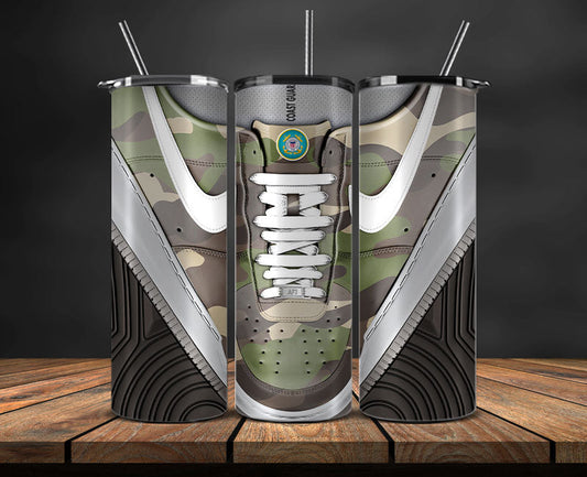 Coast Guard Tumbler Wrap, Military Sneaker Tumbler Wrap 23