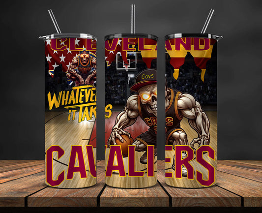 Cleveland Tumbler Wrap, NBA Tumbler Png , NBA DS-23