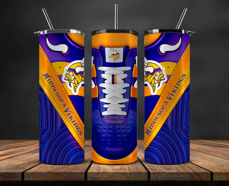 Minnesota Vikings Tumbler Wrap, NFL Sneaker Tumbler Wrap  27