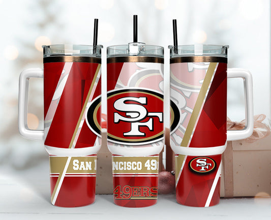 San Francisco 49ers 40oz Tumbler,NFL Tumbler Wrap , 40oz Tumbler Sublimation Png , 40oz Tumbler Wrap 93