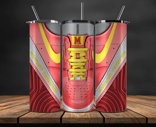 Maryland Terrapins Sneaker Tumbler Wrap , College Sneaker Tumbler Wrap 29