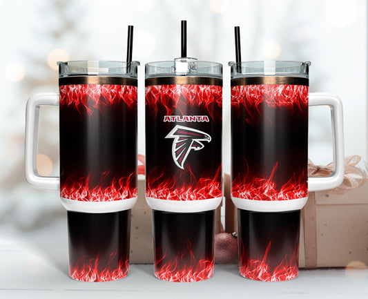 Atlanta Falcons 40oz Tumbler,NFL Tumbler 40oz, 40oz Tumbler Sublimation Png , 40oz Tumbler Wrap 02
