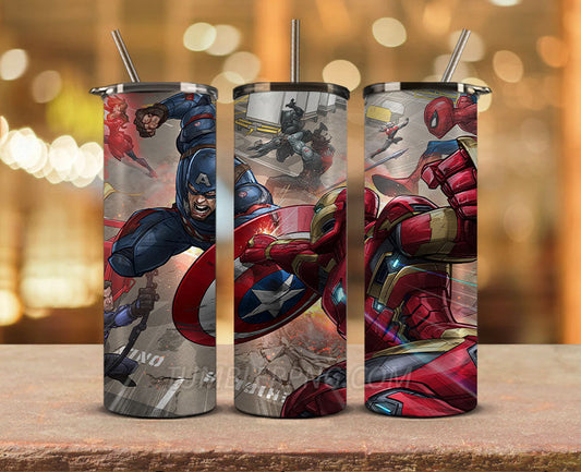 Mar vel Tumbler Png, Superhero Tumbler Skinny 20 oz , Cartoon Skinny Tumbler 20 oz Sublimation Design Png, Mar vel Heroes Tumbler Skinny 31