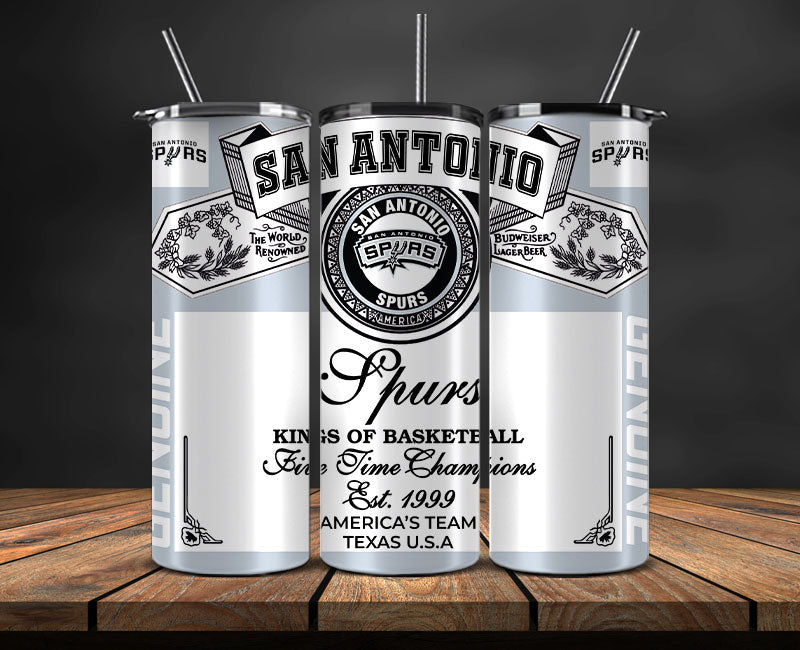 San Antonio Spurs Tumbler Wrap, NBA Tumbler Png , NBA DS-36