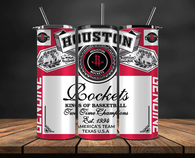 Houston Rockets Tumbler Wrap, NBA Tumbler Png , NBA DS-37