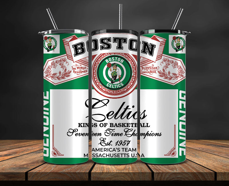 Boston Celtics Tumbler Wrap, NBA Tumbler Png , NBA DS-38
