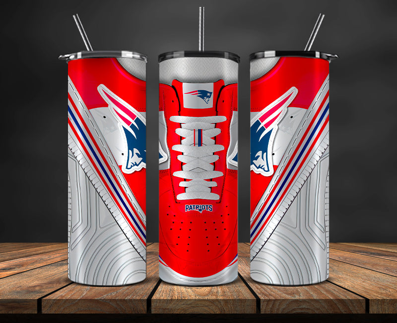 New England Patriots Tumbler Wrap, NFL Sneaker Tumbler Wrap  03
