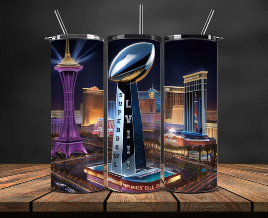 Kansas City Chiefs Vs San Francisco 49ers Super Bowl Tumbler Png, Super Bowl 2024 Tumbler Wrap 28