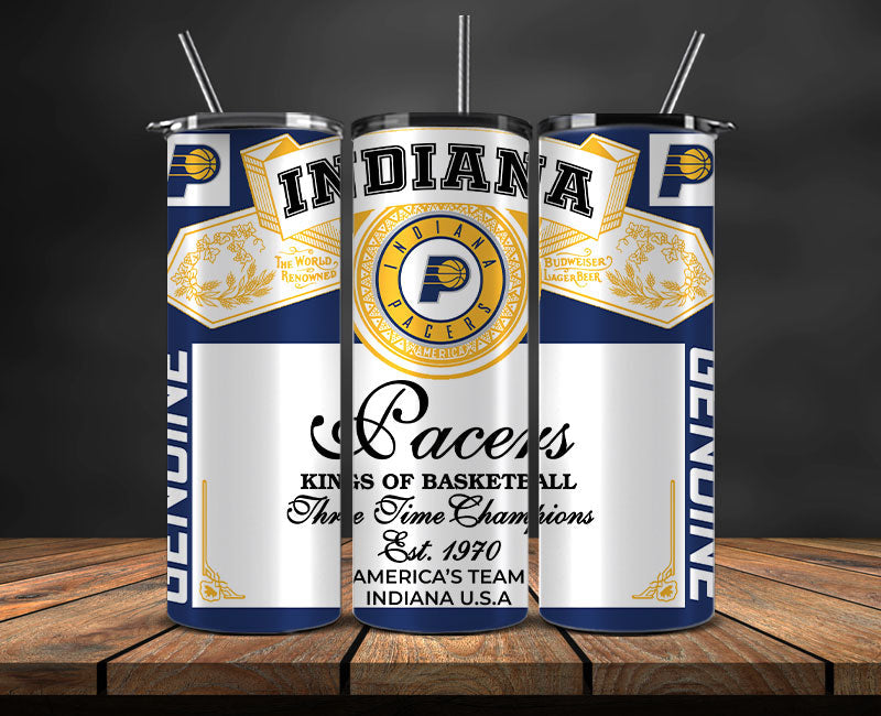 Indiana Pacers Tumbler Wrap, NBA Tumbler Png , NBA DS-43
