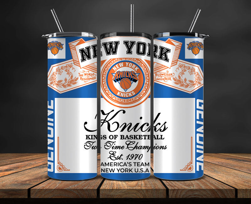 New York Knicks Tumbler Wrap, NBA Tumbler Png , NBA DS-45