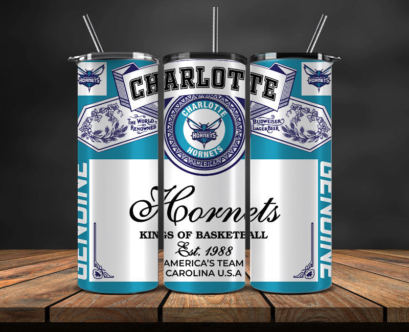 Charlotte Hornets Tumbler Wrap, NBA Tumbler Png , NBA DS-51