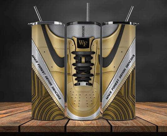 Wake Porest Demon Deacons Sneaker Tumbler Wrap , College Sneaker Tumbler Wrap 52