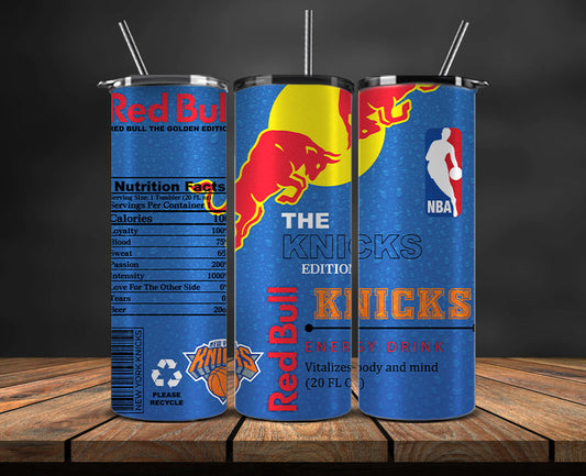 New York Knicks Tumbler Wraps, NBA Red Bull Tumbler Wrap 52