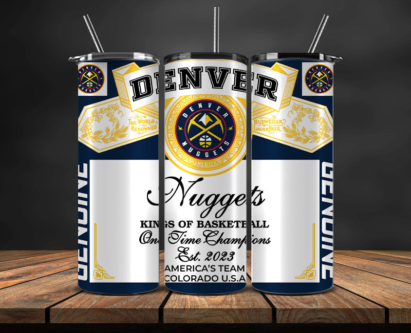 Denver Nuggets Tumbler Wrap, NBA Tumbler Png , NBA DS-55