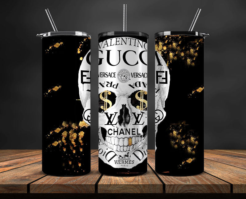 Brand Logo Tumbler Wrap , Fashion Logo Tumbler Wrap, Skinny Tumbler 20oz, Brand Tumbler Wrap 55