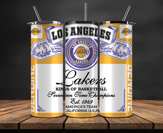 Los Angeles Lakers Tumbler Wrap, NBA Tumbler Png , NBA DS-57