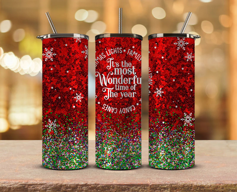 Christmas Tumbler Wraps, Christmas Tumbler Design 59