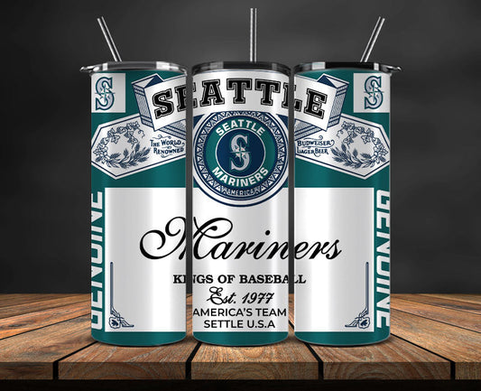 Seattle Mariners Tumbler Wrap, MLB Tumbler Pn , MLB Tumbler Wrap Design New-63