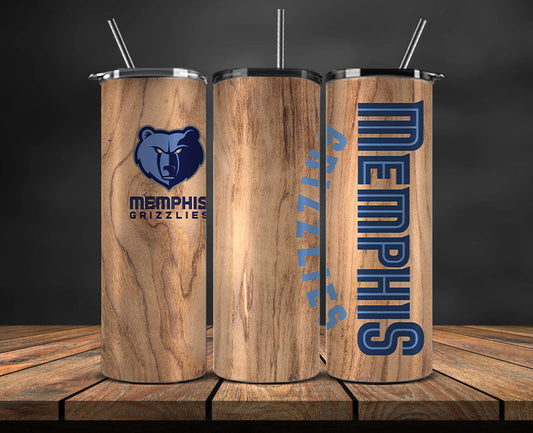 Memphis Grizzlies Tumbler Wrap, NBA Tumbler Png , NBA DS-65