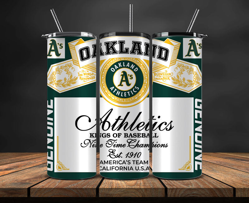 Oakland Athletics Tumbler Wrap, MLB Tumbler Pn , MLB Tumbler Wrap Design New-67
