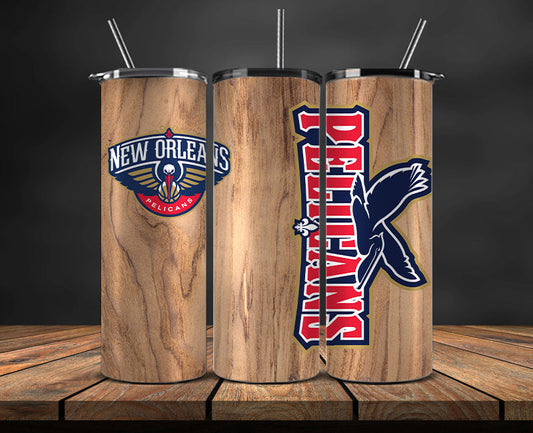 New Orleans Pelicans Tumbler Wrap, NBA Tumbler Png , NBA DS-69