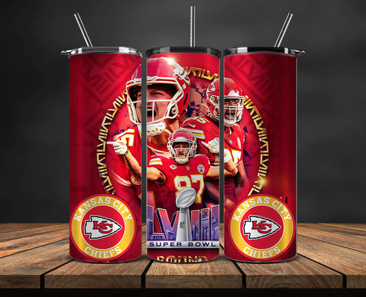 Kansas City Chiefs Super Bowl Tumbler Png, Super Bowl 2024 Tumbler Wrap 31