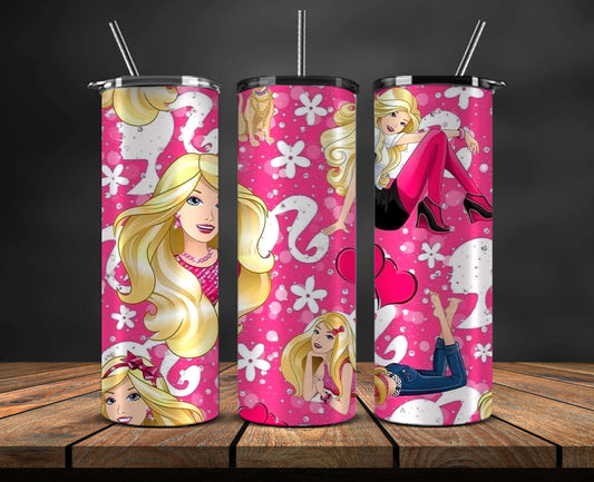 Barbie Tumbler Wrap, Barbie Doll PNG, Barbie  Skinny 20oz 06