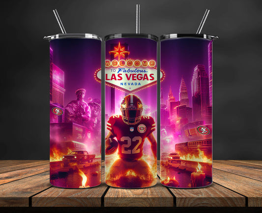 Kansas City Chiefs Vs San Francisco 49ers  Super Bowl Tumbler Png, Super Bowl 2024 Tumbler Wrap 70