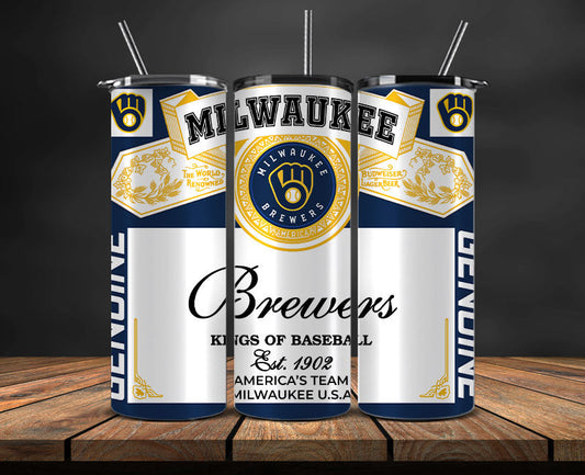 Milwaukee Brewers Tumbler Wrap, MLB Tumbler Pn , MLB Tumbler Wrap Design New-71