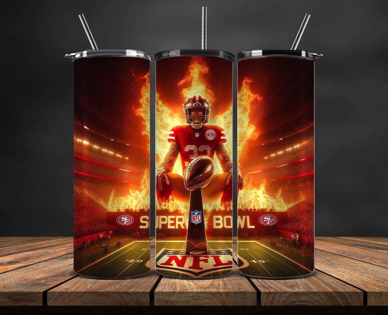 Kansas City Chiefs Vs San Francisco 49ers Super Bowl Tumbler Png, Super Bowl 2024 Tumbler Wrap 72