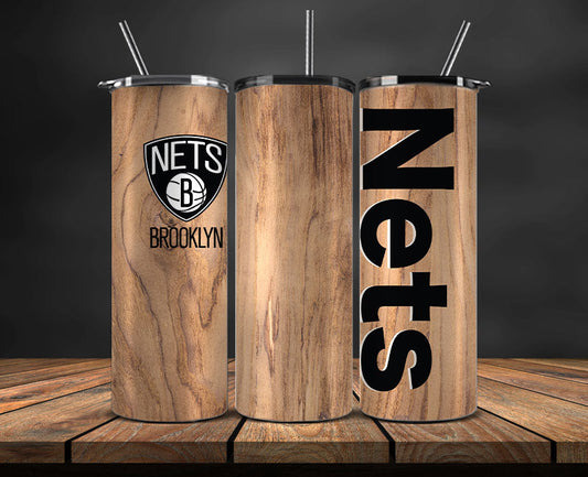 Brooklyn Nets Tumbler Wrap, NBA Tumbler Png , NBA DS-72