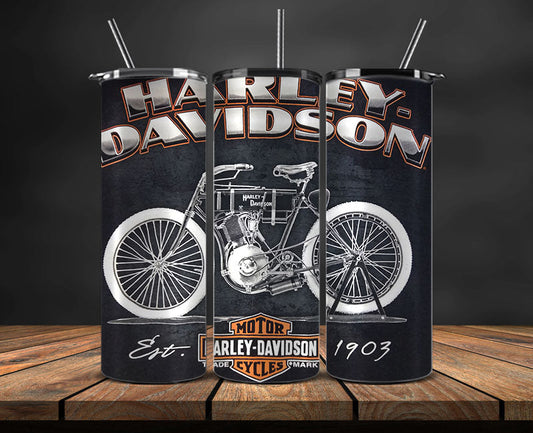 Harley Skinny Tumbler Png, Motor Harley Digital Tumbler Wrap, Moto Tumbler Wrap Design 72