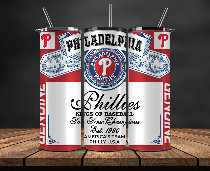 Philadelphia Phillies Tumbler Wrap, MLB Tumbler Pn , MLB Tumbler Wrap Design New-75