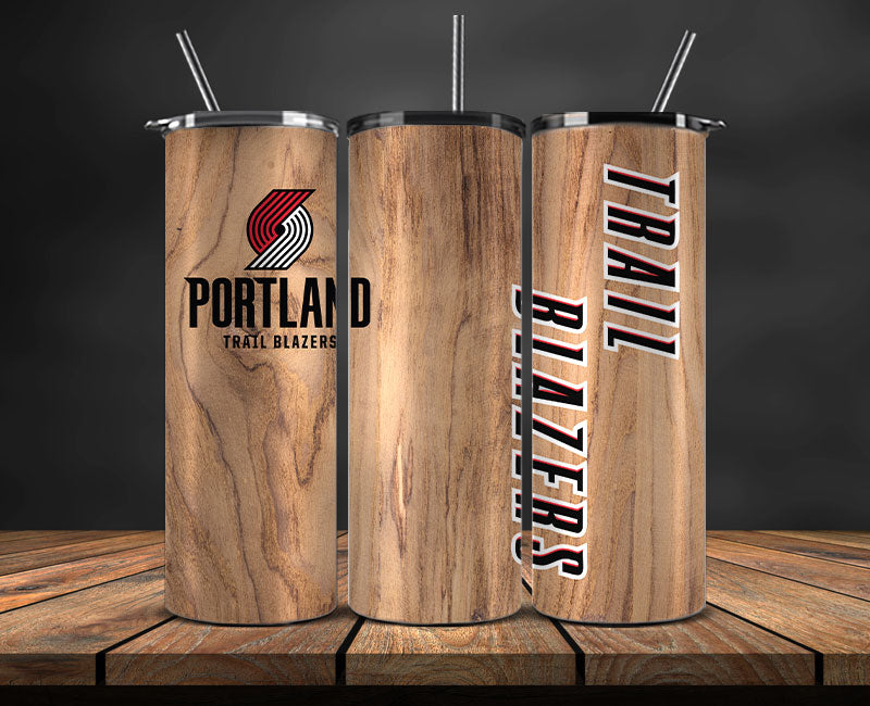 Portland Trail Blazers Tumbler Wrap, NBA Tumbler Png , NBA DS-76