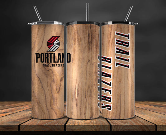 Portland Trail Blazers Tumbler Wrap, NBA Tumbler Png , NBA DS-76