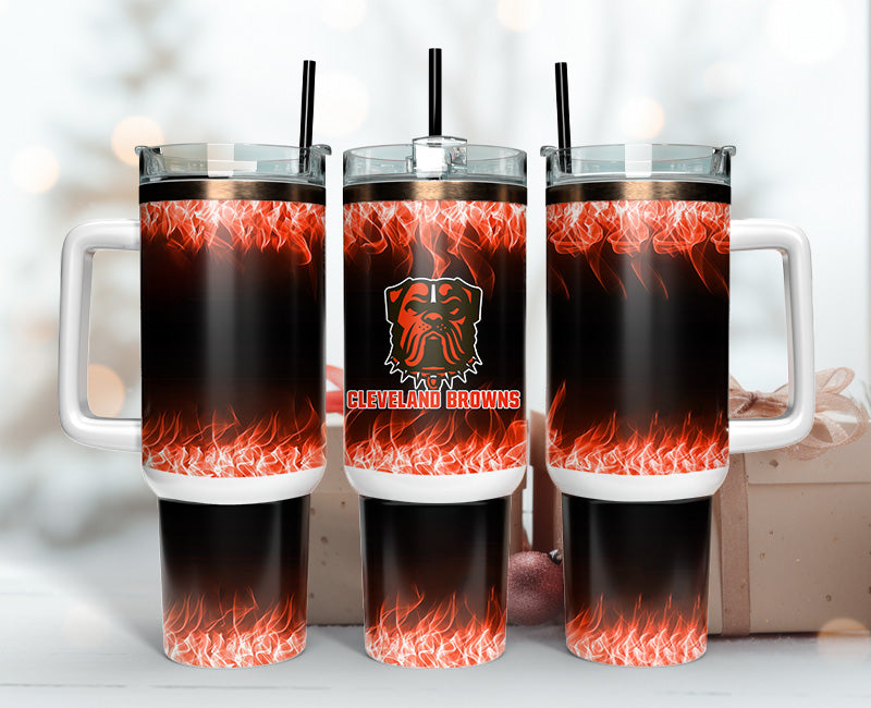 Cleveland Browns 40oz Tumbler,NFL Tumbler 40oz, 40oz Tumbler Sublimation Png , 40oz Tumbler Wrap 08