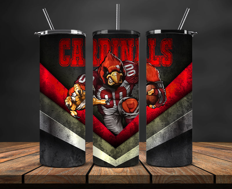 Arizona Cardinals Tumbler, Cardinals Logo Tumbler, NFL Season 2023, Design 08
