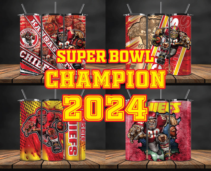 Kansas City Chiefs Super Bowl Tumbler Png, Super Bowl 2024 Tumbler Wrap 20