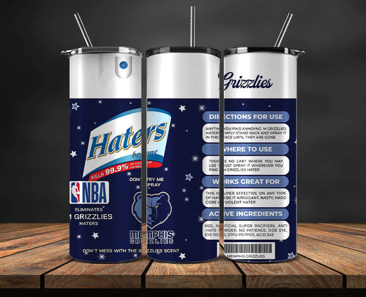 Memphis Grizzlies Tumbler Wrap, NBA Tumbler Png , NBA DS-95