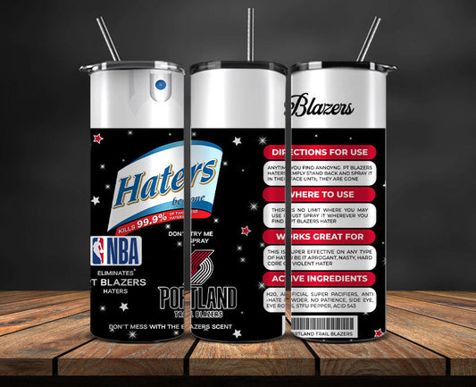 Portland Trail Blazers Tumbler Wrap, NBA Tumbler Png , NBA DS-96