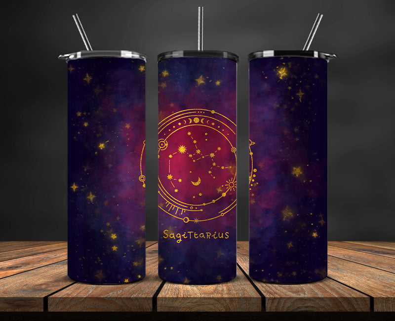 Zodiac Skinny Tumbler , Zodiac Tumbler Wrap Template 09