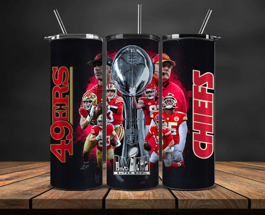 San Francisco 49ers Super Bowl Tumbler Png, Super Bowl 2024 Tumbler Wrap 34